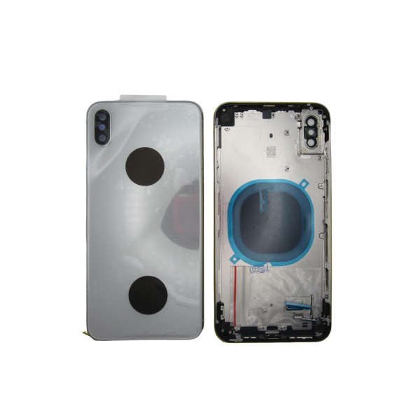 Tapa chasis iPhone XS MAX BLANCO Carcasa Central y Tapa Trasera
