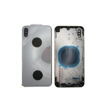 Tapa chasis iPhone XS MAX BLANCO Carcasa Central y Tapa Trasera