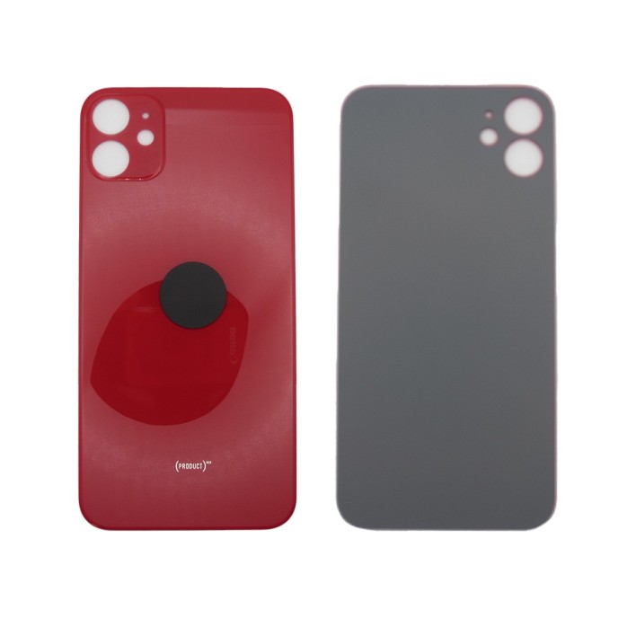 Tapa trasera iPhone 11 ROJA FACIL INSTALACION A2111 A2221 A2223 tapa bateria