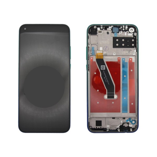 Pantalla Huawei P40 Lite E, Y7p 2020 ART-L29 NEGRO CON VERDE Frame (LCD/display + digitalizador/táctil) 