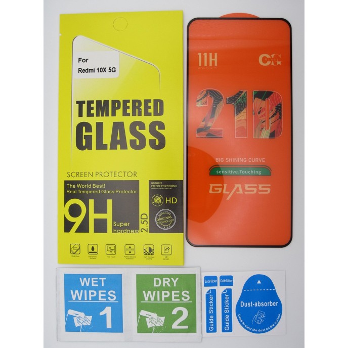 Cristal templado 3D 5D Xiaomi Redmi 10X 5G protector pantalla 21D Cristal templado 3D 5D Xiaomi Redmi 10X 5G protector pantalla 21D