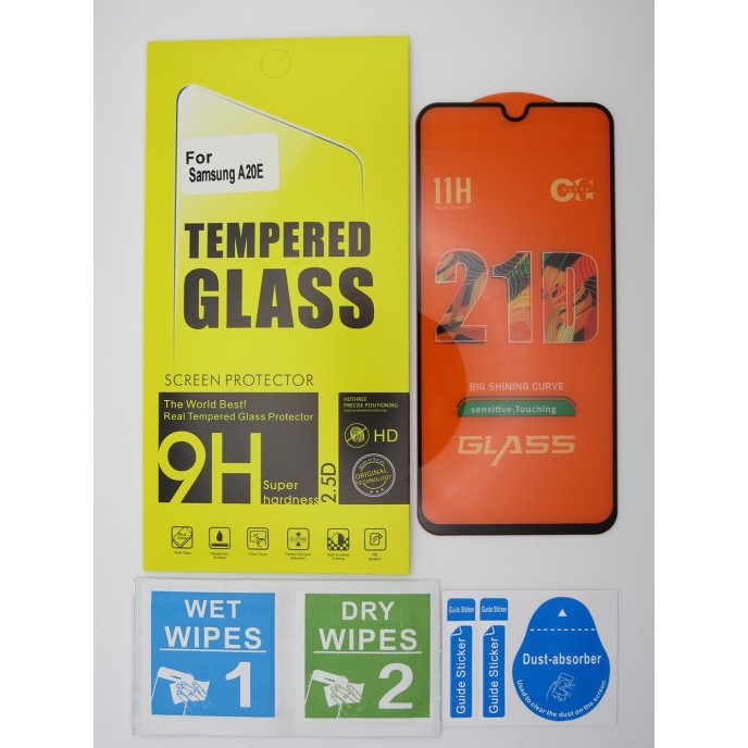 Cristal templado 3D 5D Samsung Galaxy A20E protector pantalla 21D Cristal templado 3D 5D Samsung Galaxy A20E protector pantalla 21D