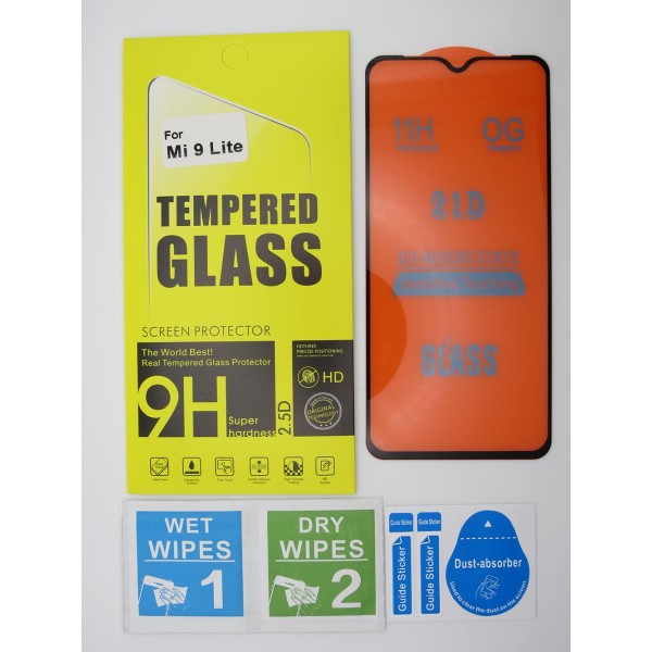 Cristal templado 3D 5D Xiaomi Mi 9 Lite protector pantalla 21D