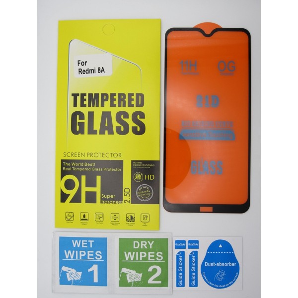Cristal templado 3D 5D Xiaomi Redmi 8A protector pantalla 21D