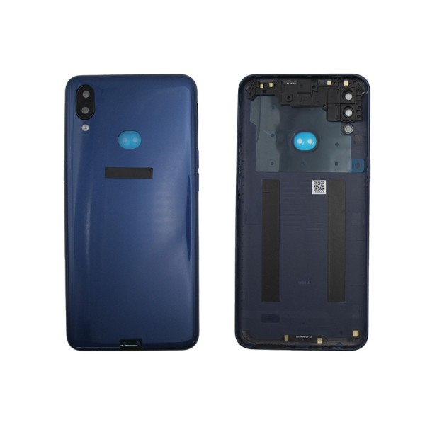 Tapa trasera Samsung A10S CON LENTE Azul cubre batería back cover