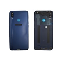 Tapa trasera Samsung A10S CON LENTE Azul cubre batería back cover
