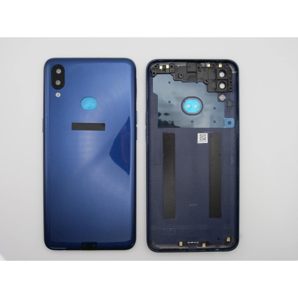 Tapa trasera Samsung A10S CON LENTE Azul cubre batería back cover