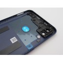 Tapa trasera Samsung A10S CON LENTE Azul cubre batería back cover