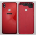 Tapa trasera Samsung A10S CON LENTE Roja cubre batería back cover