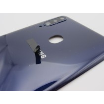 Tapa trasera Samsung A20S A207 AZUL CON LENTE cubre bateria back cover