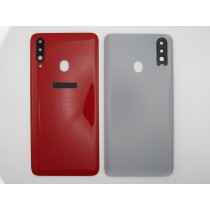 Tapa trasera Samsung A20S A207 ROJA CON LENTE cubre bateria back cover Tapa trasera Samsung A20S A207 ROJA CON LENTE cubre bateria back cover