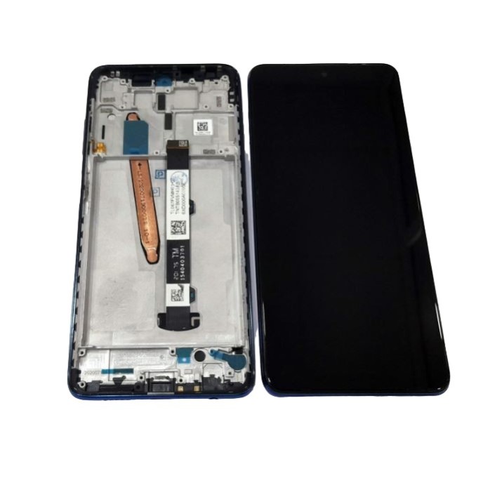 Pantalla Xiaomi Poco X3 NFC CON MARCO AZUL  (LCD/display + digitalizador/táctil)