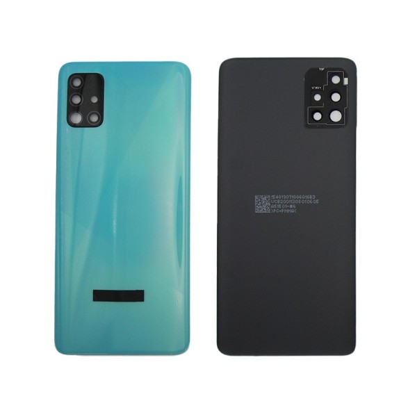 Tapa trasera Samsung A51 AZUL CON LENTE A515 cubre batería back cover