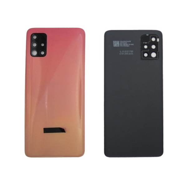 Tapa trasera Samsung A51 ROSA CON LENTE A515 cubre batería back cover