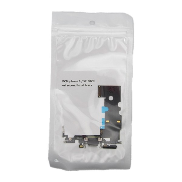 Flex Conector carga iPhone 8 / SE 2020 100% ORIGINAL (despiece) NEGRO flex Carga y micrófono Flex charger