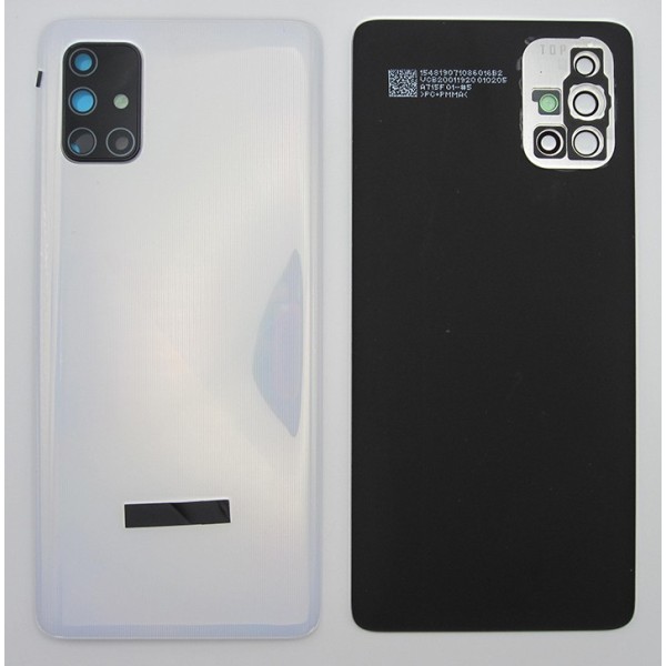 Tapa trasera Samsung A71 BLANCA CON LENTE SM-A715 back cover 