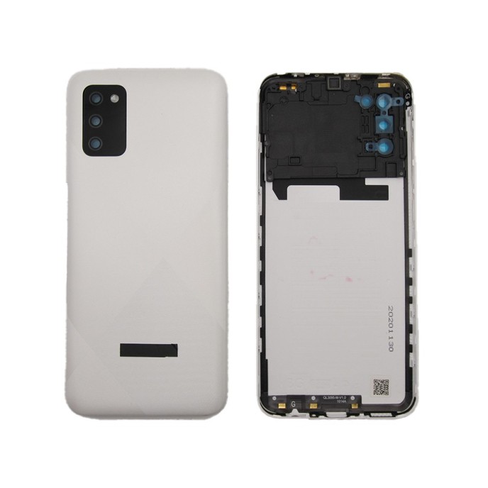 Tapa trasera Samsung A02S BLANCA CON LENTE SM-A025 back cover 