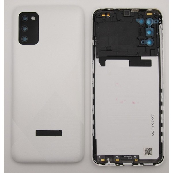 Tapa trasera Samsung A02S BLANCA CON LENTE SM-A025 back cover 