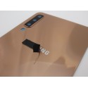 Tapa trasera Samsung A7 (2018) A750 DORADA CON LENTE back cover 