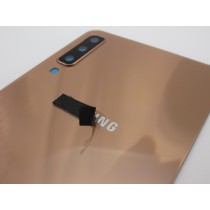 Tapa trasera Samsung A7 (2018) A750 DORADA CON LENTE back cover Tapa trasera Samsung A7 (2018) A750 DORADA CON LENTE back cover