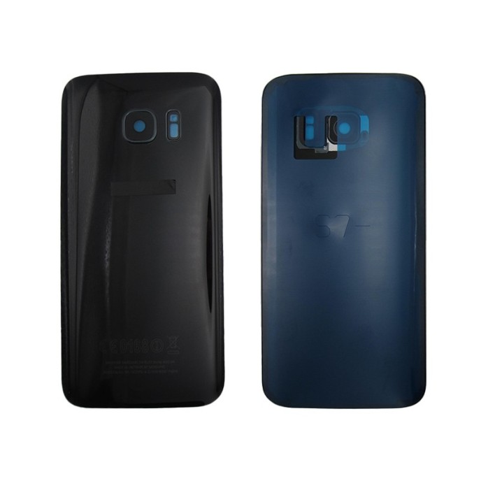 Tapa trasera Samsung S7 G930 NEGRA CON LENTE back cover 