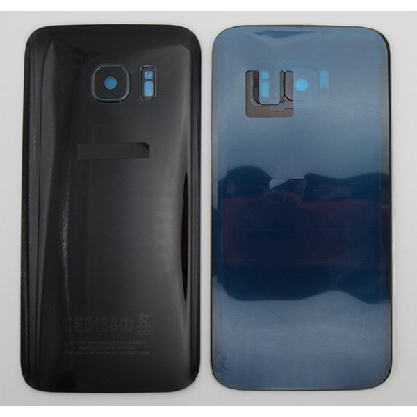 Tapa trasera Samsung S7 G930 NEGRA CON LENTE back cover 