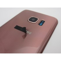 Tapa trasera Samsung S7 G930 ROSA/DORADO CON LENTE back cover 