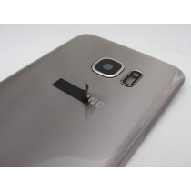 Tapa trasera Samsung S7 EDGE G935 DORADA CON LENTE back cover 