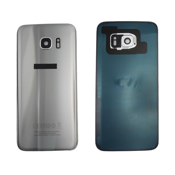 Tapa trasera Samsung S7 EDGE G935 PLATEADA CON LENTE back cover 