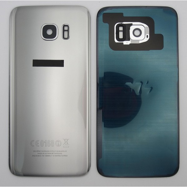 Tapa trasera Samsung S7 EDGE G935 PLATEADA CON LENTE back cover 