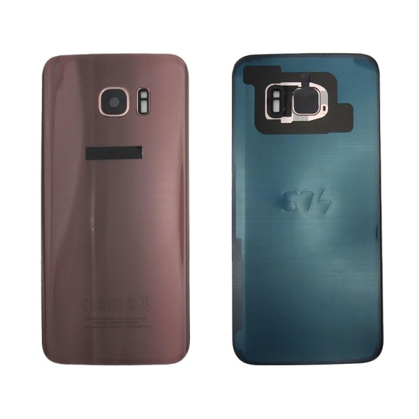 Tapa trasera Samsung S7 EDGE G935 ORO/ROSA CON LENTE back cover 