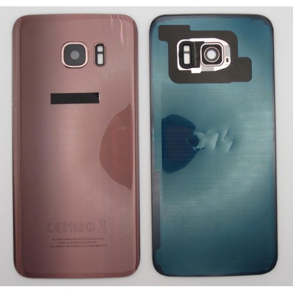 Tapa trasera Samsung S7 EDGE G935 ORO/ROSA CON LENTE back cover 