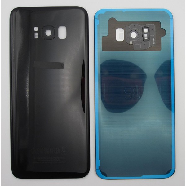 Tapa trasera Samsung S8 PLUS G955 NEGRA CON LENTE back cover 