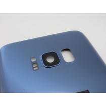 Tapa trasera Samsung S8 PLUS G955 AZUL CON LENTE back cover 