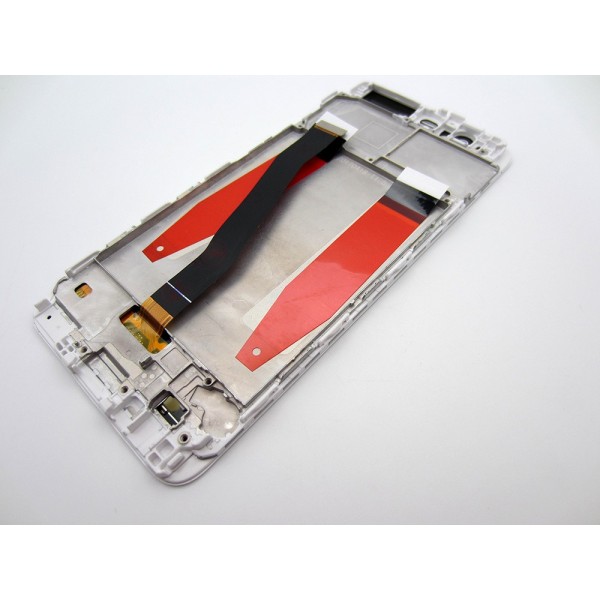Pantalla con Marco Huawei P10 con huella dactilar BLANCO VTR-L09 PREMIUM (LCD/display + digitalizador/táctil)