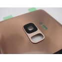 Tapa trasera Samsung S9 G960F ORO/ROSA CON LENTE back cover tapa cubre batería
