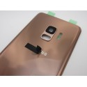 Tapa trasera Samsung S9 G960F ORO/ROSA CON LENTE back cover tapa cubre batería