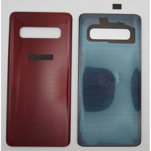 Tapa trasera Samsung S10 G973F ROJO back cover tapa cubre batería