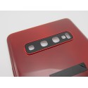 Tapa trasera Samsung S10 G973F ROJA CON LENTE back cover tapa cubre batería