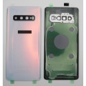 Tapa trasera Samsung S10 G973F BLANCA CON LENTE back cover tapa cubre batería