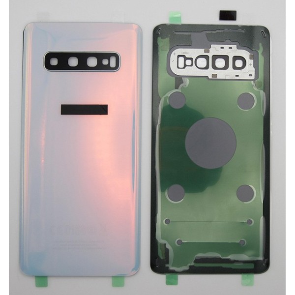 Tapa trasera Samsung S10 G973F BLANCA CON LENTE back cover tapa cubre batería