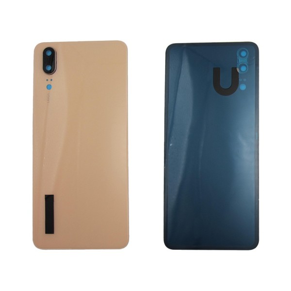 Tapa trasera Huawei P20 ROSA CON LENTE tapa bateria back cover 