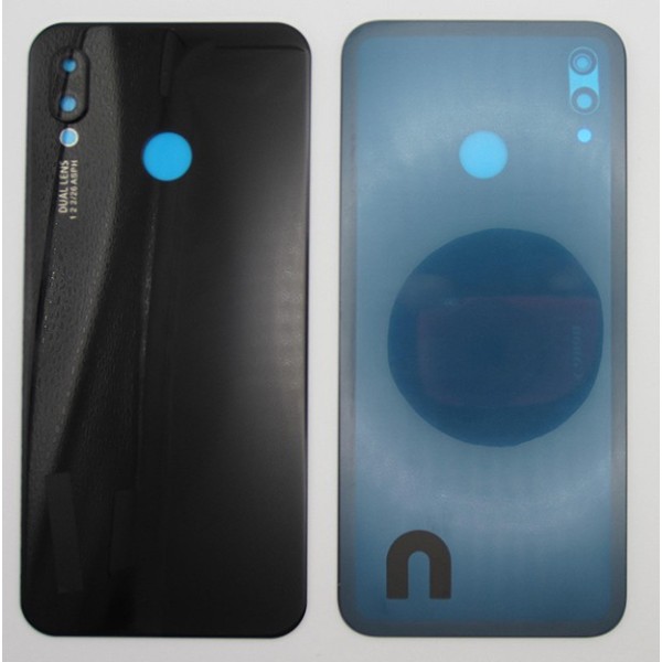 Tapa batería Huawei P20 Lite Nova 3E NEGRA CON LENTE back cover