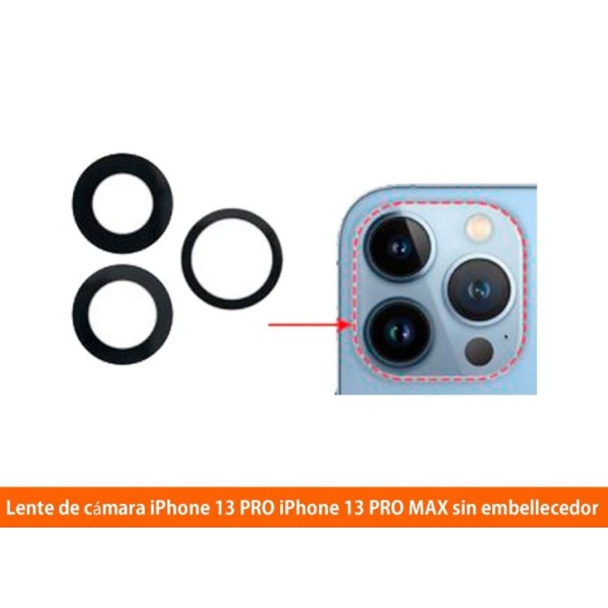 Lente De Cristal De Repuesto Para Cámara Trasera De IPhone 13 Y 13 Mini - Con Adhesivo Y Kit De Herramientas