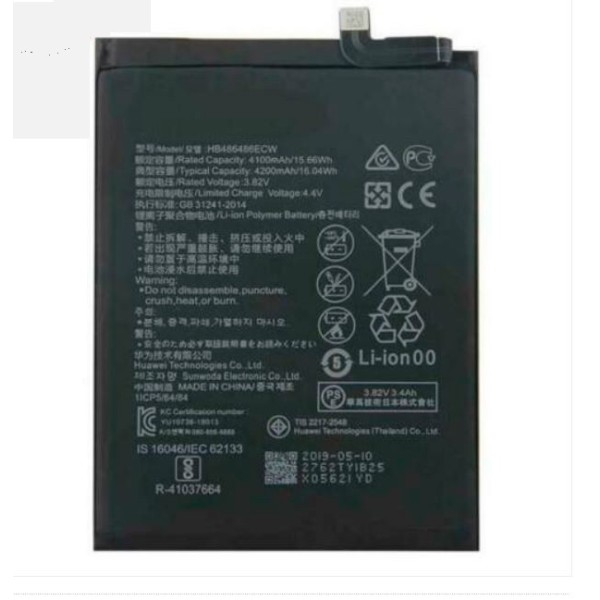 Batería Huawei Mate 20 Pro P30 Pro HB486486ECW 4200 mAh