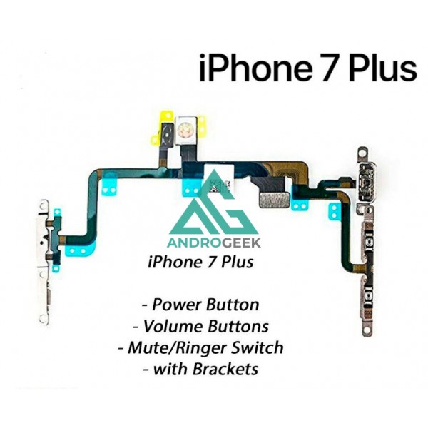 Power flex iPhone 7 PLUS boton encendido y volumen botonera CABLE power flex