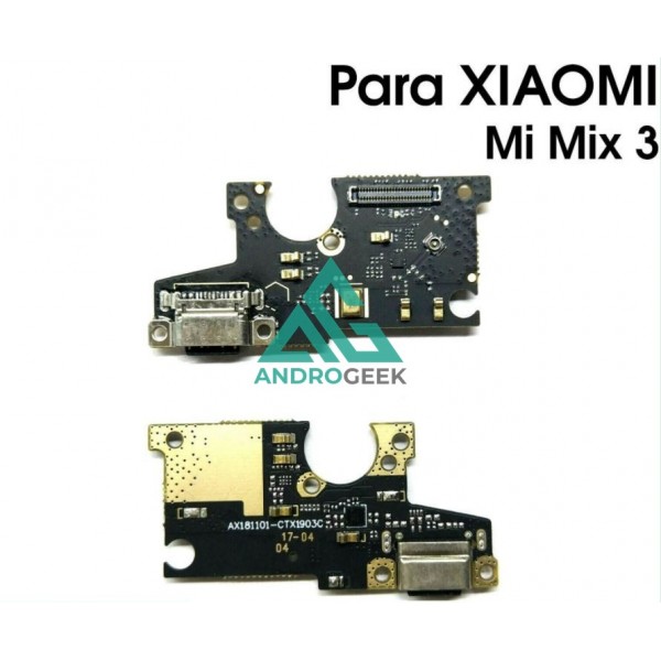 Placa de Carga XIAOMI MI MIX 3 CONECTOR USB TIPO C Antena Microfono BOARD FLEX