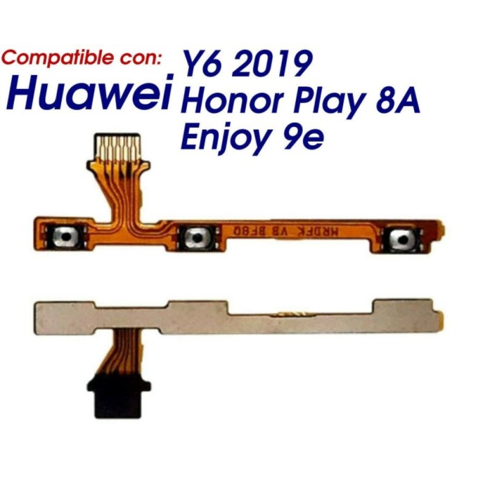 Power flex Huawei Y6 2019, Honor Play 8A, Honor 8A, Enjoy 9E Boton encendido y volumen FLEX CABLE Power flex Huawei Y6 2019, Honor Play 8A, Honor 8A, Enjoy 9E Boton encendido y volumen FLEX CABLE